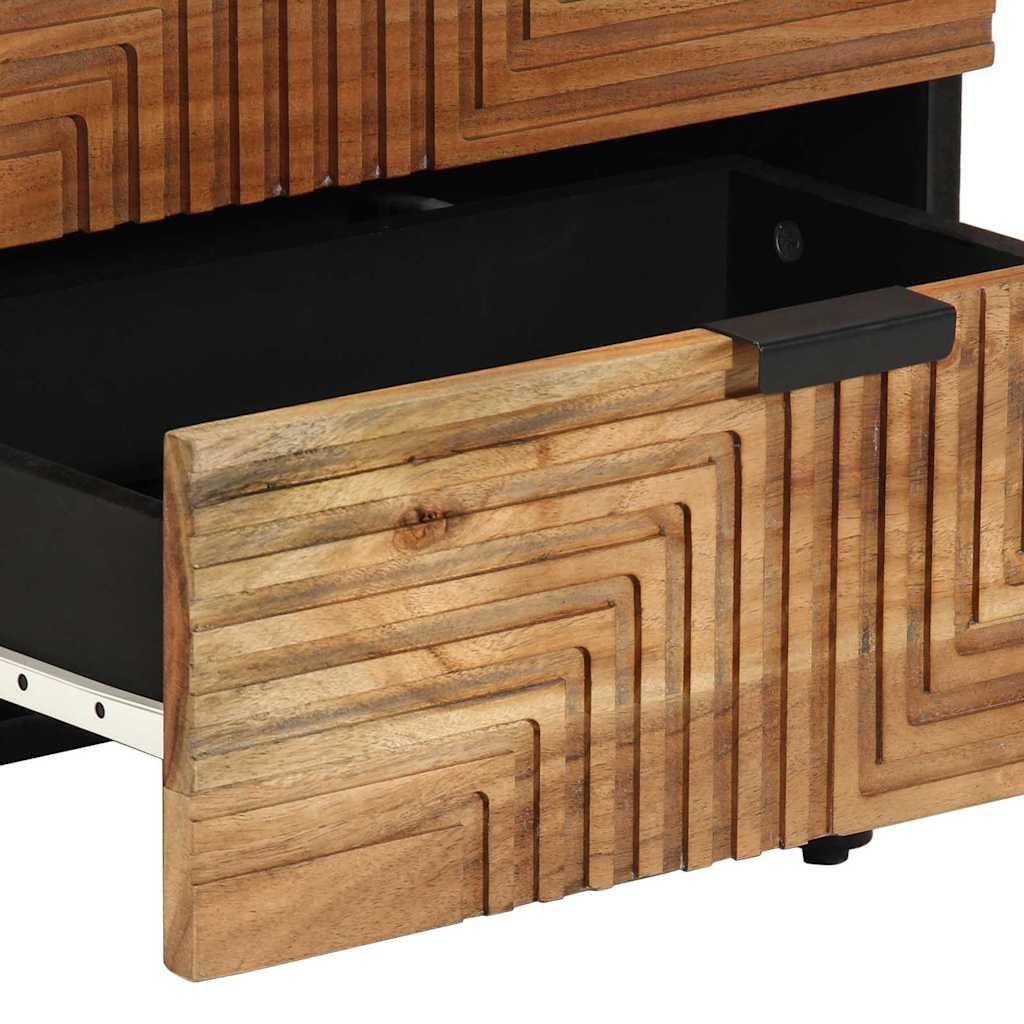 Bed Cabinet Brown 50 x 33 x 62 cm Solid Acacia Wood