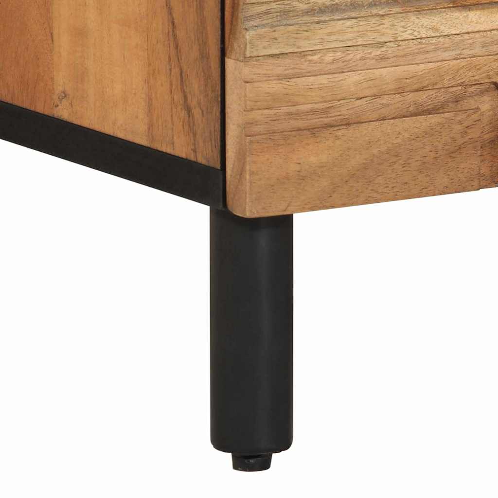Bed Cabinet Brown 50 x 33 x 62 cm Solid Acacia Wood