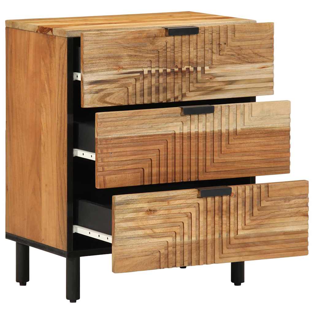 Bed Cabinet Brown 50 x 33 x 62 cm Solid Acacia Wood
