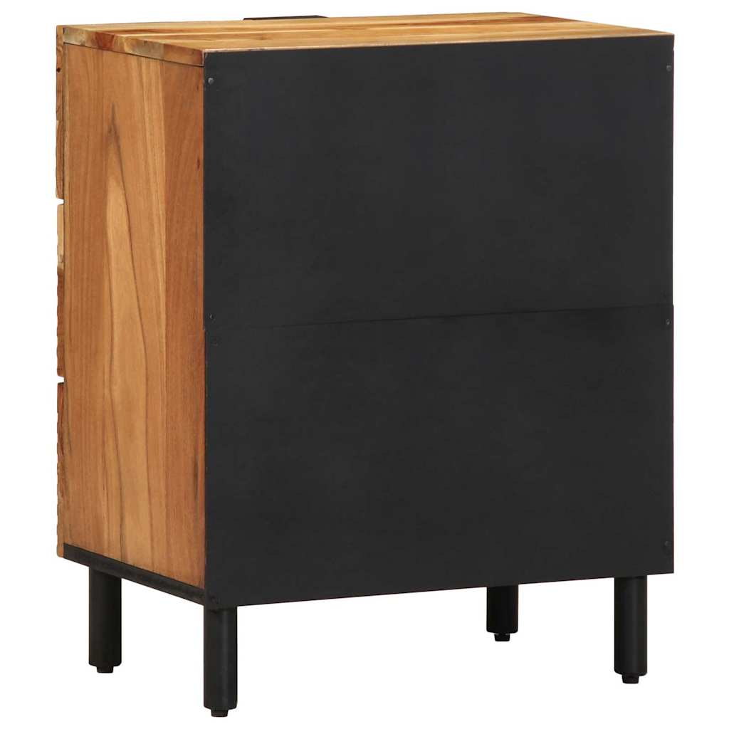 Bed Cabinet Brown 50 x 33 x 62 cm Solid Acacia Wood