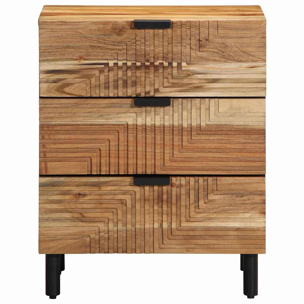 Bed Cabinet Brown 50 x 33 x 62 cm Solid Acacia Wood