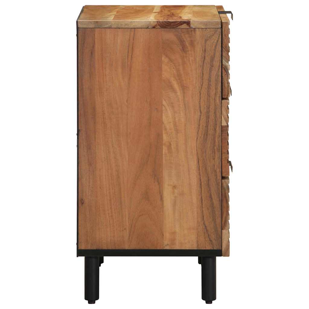 Bed Cabinet Brown 50 x 33 x 62 cm Solid Acacia Wood