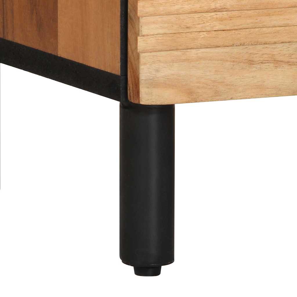 Bed Cabinet Brown 50 x 33 x 62 cm Solid Acacia Wood