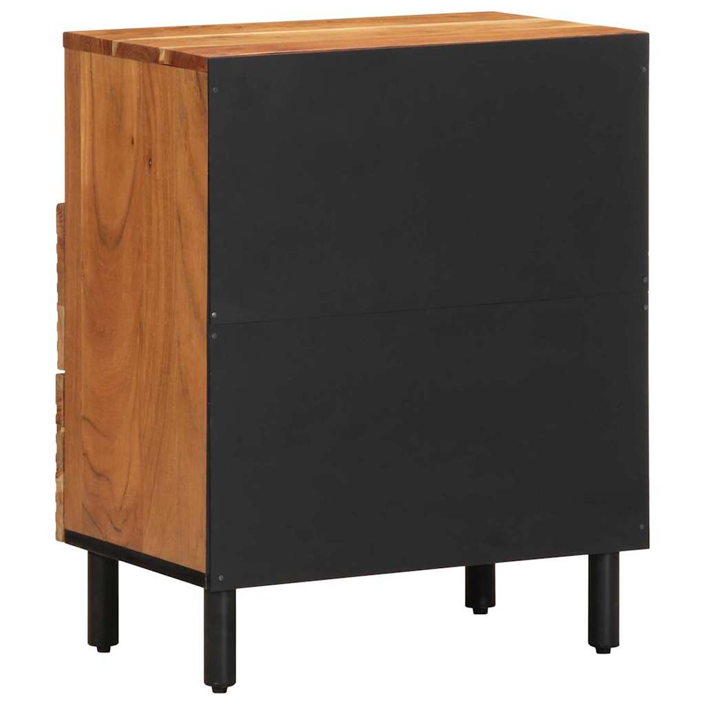 Bed Cabinet Brown 50 x 33 x 62 cm Solid Acacia Wood