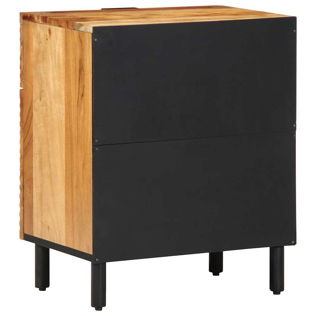 Bed Cabinet Brown 50 x 33 x 60 cm Solid Acacia Wood