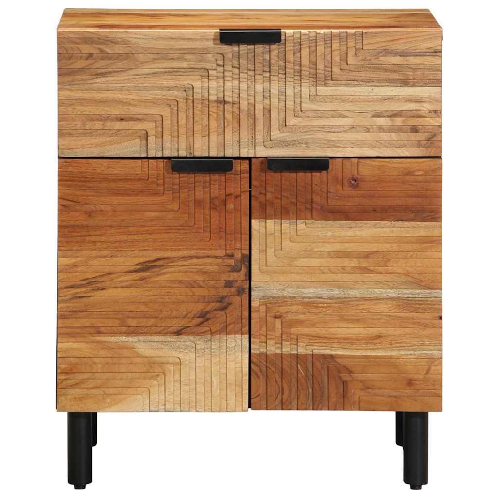 Bed Cabinet Brown 50 x 33 x 60 cm Solid Acacia Wood