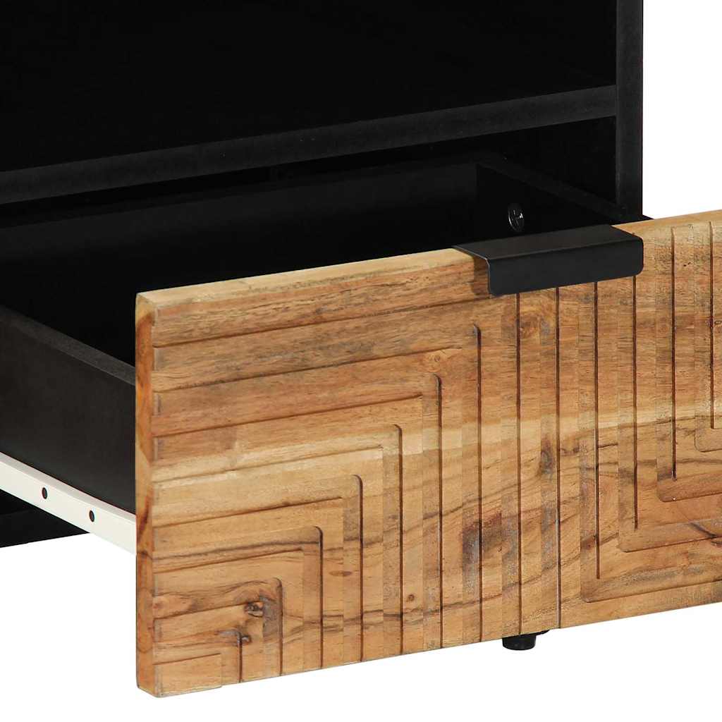 Coffee Table Brown 80 x 54 x 40 cm Solid Acacia Wood