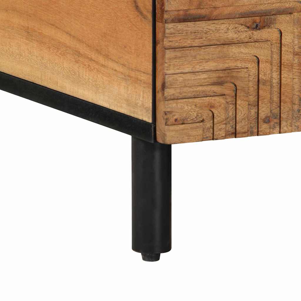 Coffee Table Brown 80 x 54 x 40 cm Solid Acacia Wood