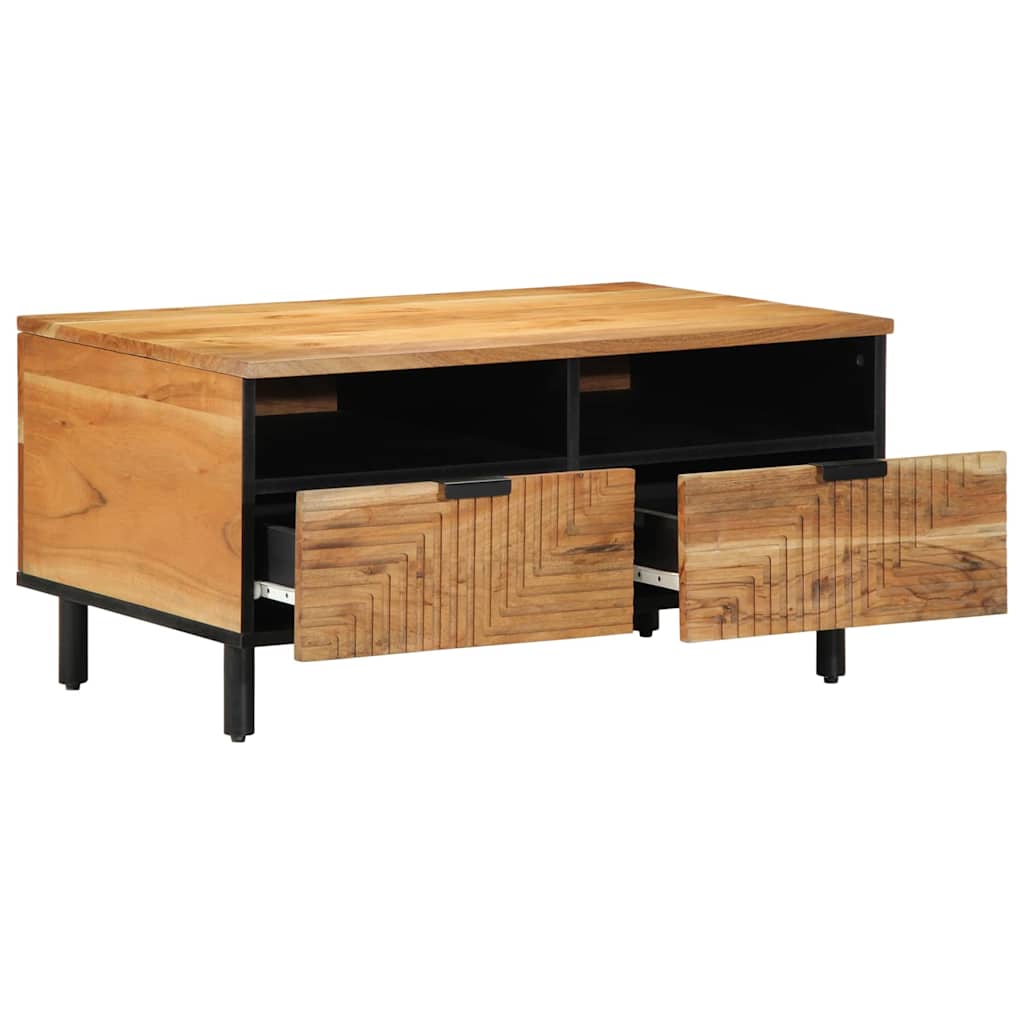 Coffee Table Brown 80 x 54 x 40 cm Solid Acacia Wood