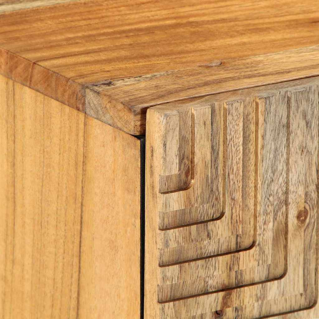 TV Cabinet with Drawer Brown 105 x 33 x 46 cm Solid Mango Wood