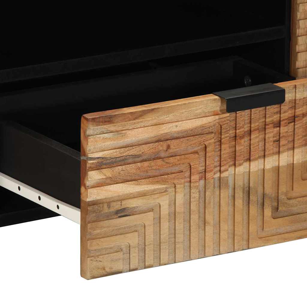 TV Cabinet with Drawer Brown 105 x 33 x 46 cm Solid Mango Wood