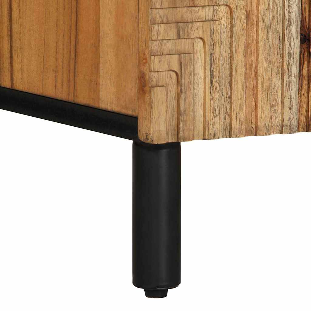 TV Cabinet with Drawer Brown 105 x 33 x 46 cm Solid Mango Wood