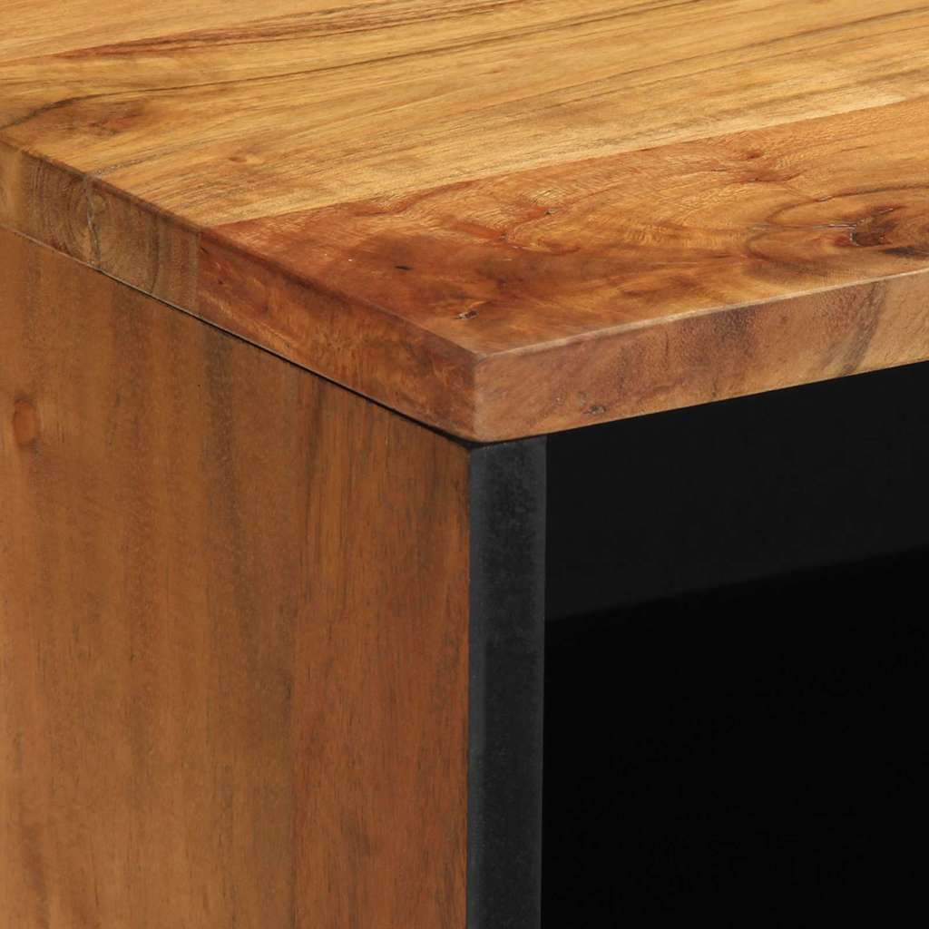 TV Cabinet with Shelf Brown 80 x 33 x 46 cm Solid Mango Wood