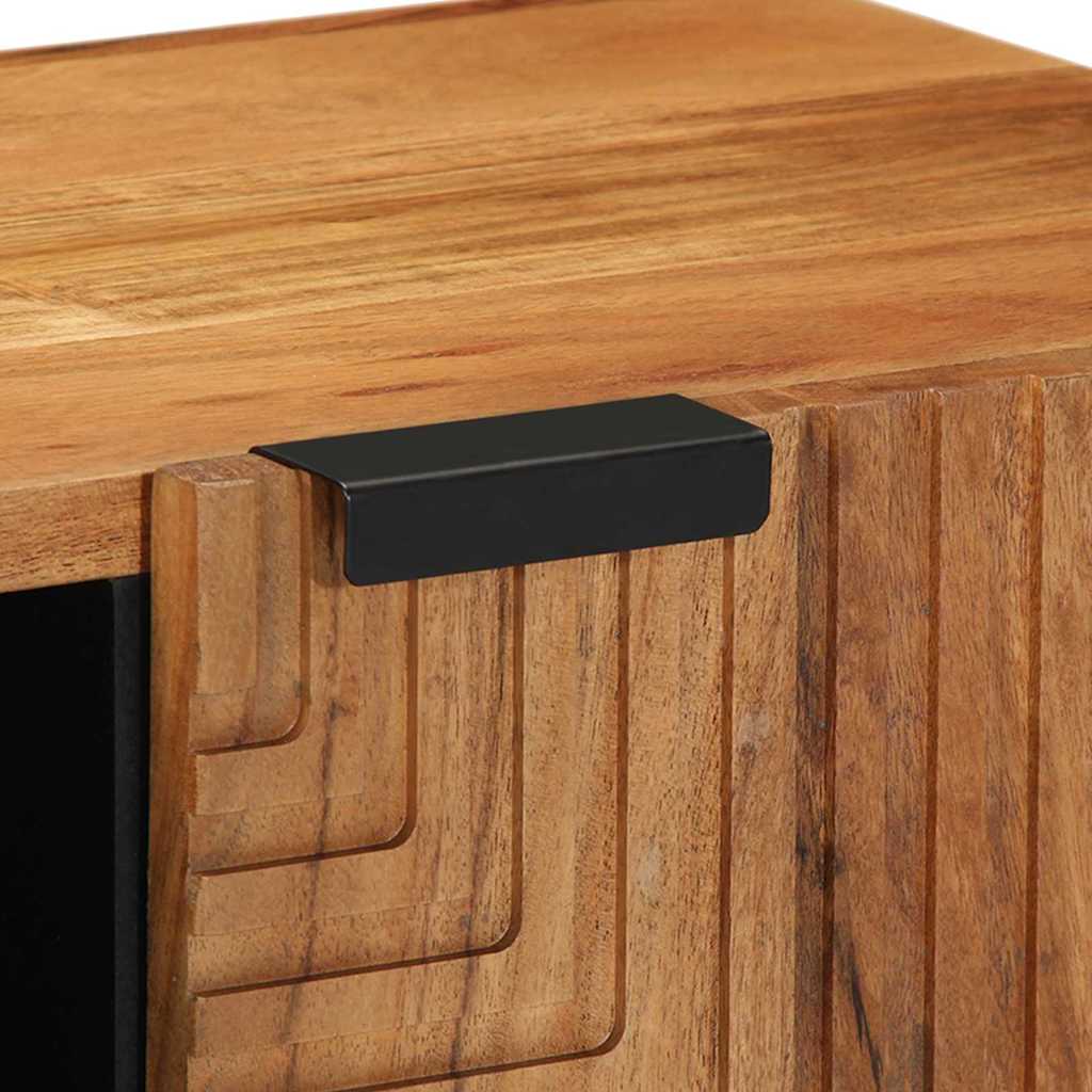 TV Cabinet with Shelf Brown 80 x 33 x 46 cm Solid Mango Wood