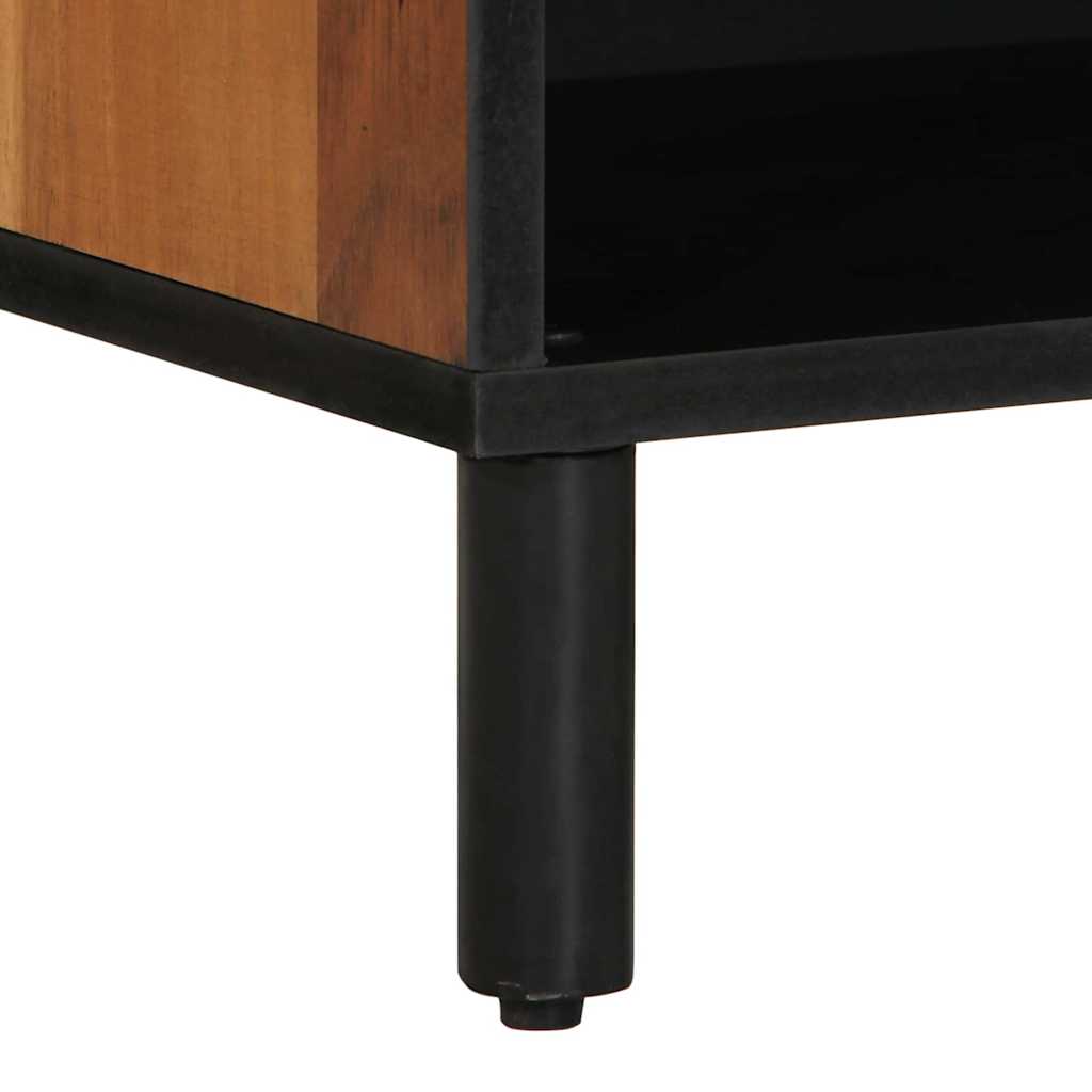 TV Cabinet with Shelf Brown 80 x 33 x 46 cm Solid Mango Wood