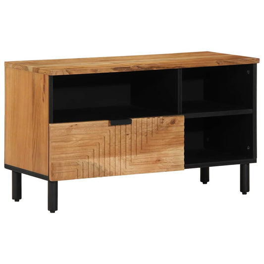 TV Cabinet with Drawer Brown 80 x 33 x 46 cm Solid Mango Wood