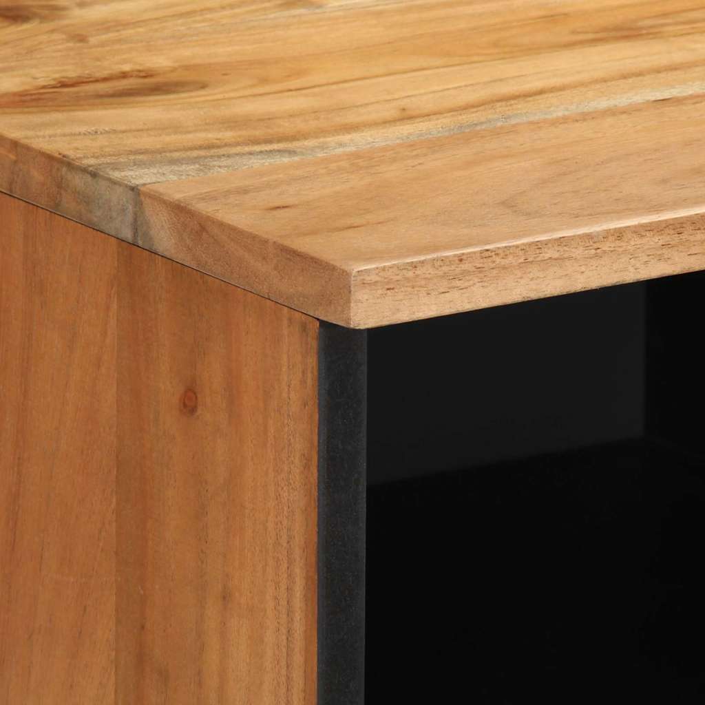TV Cabinet with Drawer Brown 100 x 33 x 46 cm Solid Mango Wood