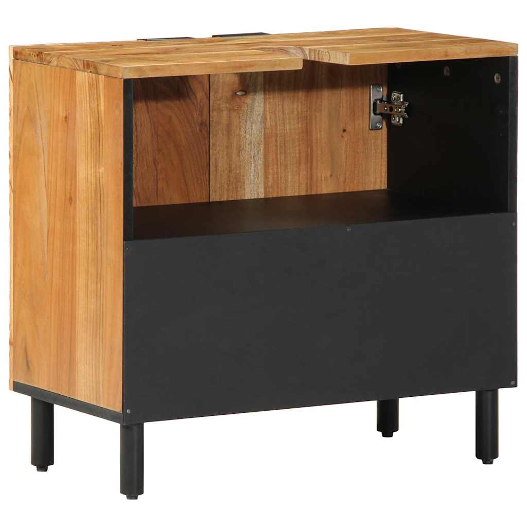 Bathroom Sink Cabinet Brown 62 x 33 x 58 cm Solid Mango Wood