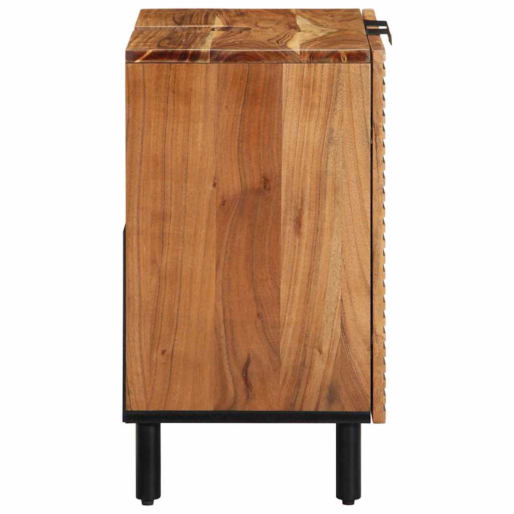 Bathroom Sink Cabinet Brown 62 x 33 x 58 cm Solid Mango Wood
