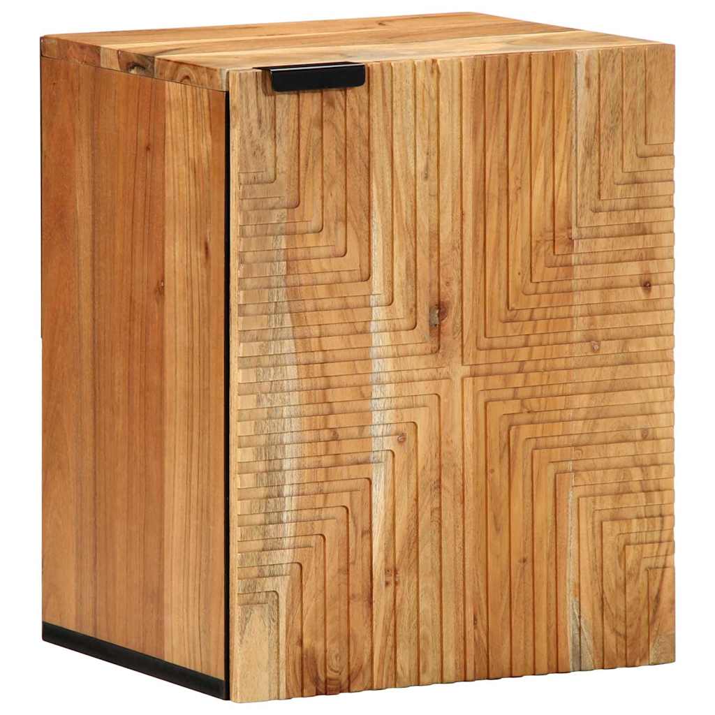 Bathroom Hanging Cabinet Brown 38 x 33 x 48 cm Solid Mango Wood