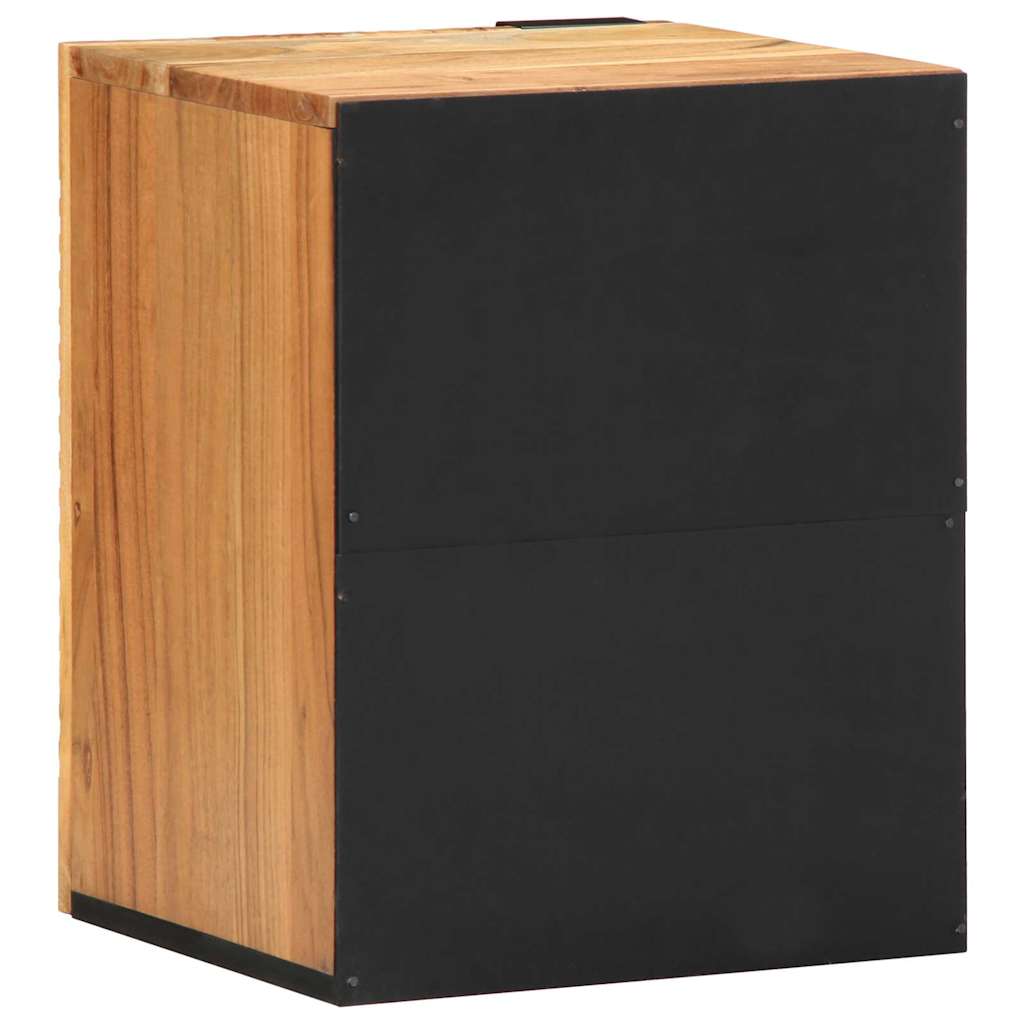 Bathroom Hanging Cabinet Brown 38 x 33 x 48 cm Solid Mango Wood