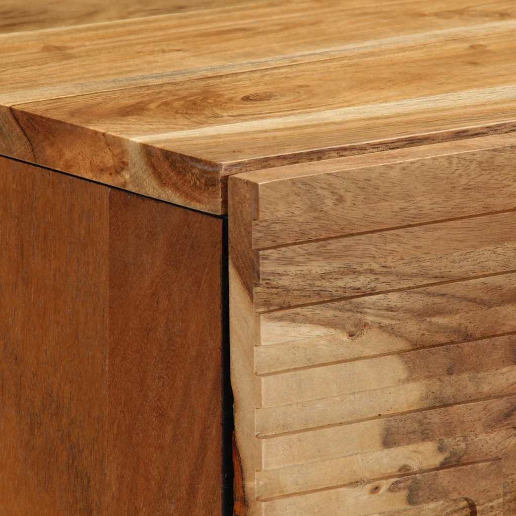 Sideboard with Drawer Brown 40 x 33 x 75 cm Solid Mango Wood