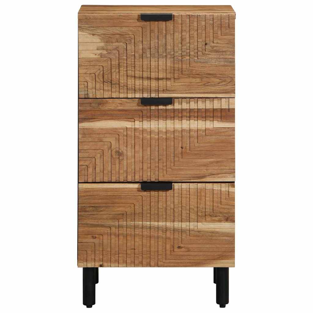 Sideboard with Drawer Brown 40 x 33 x 75 cm Solid Mango Wood