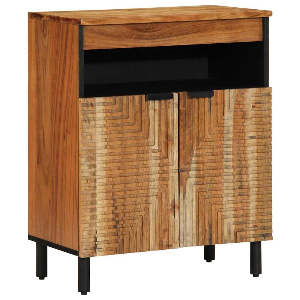 Sideboard with Shelf Brown 60 x 33 x 75 cm Solid Mango Wood