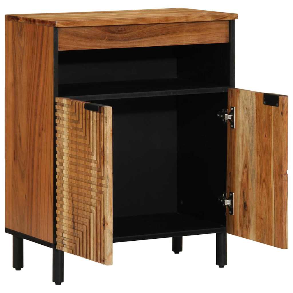 Sideboard with Shelf Brown 60 x 33 x 75 cm Solid Mango Wood