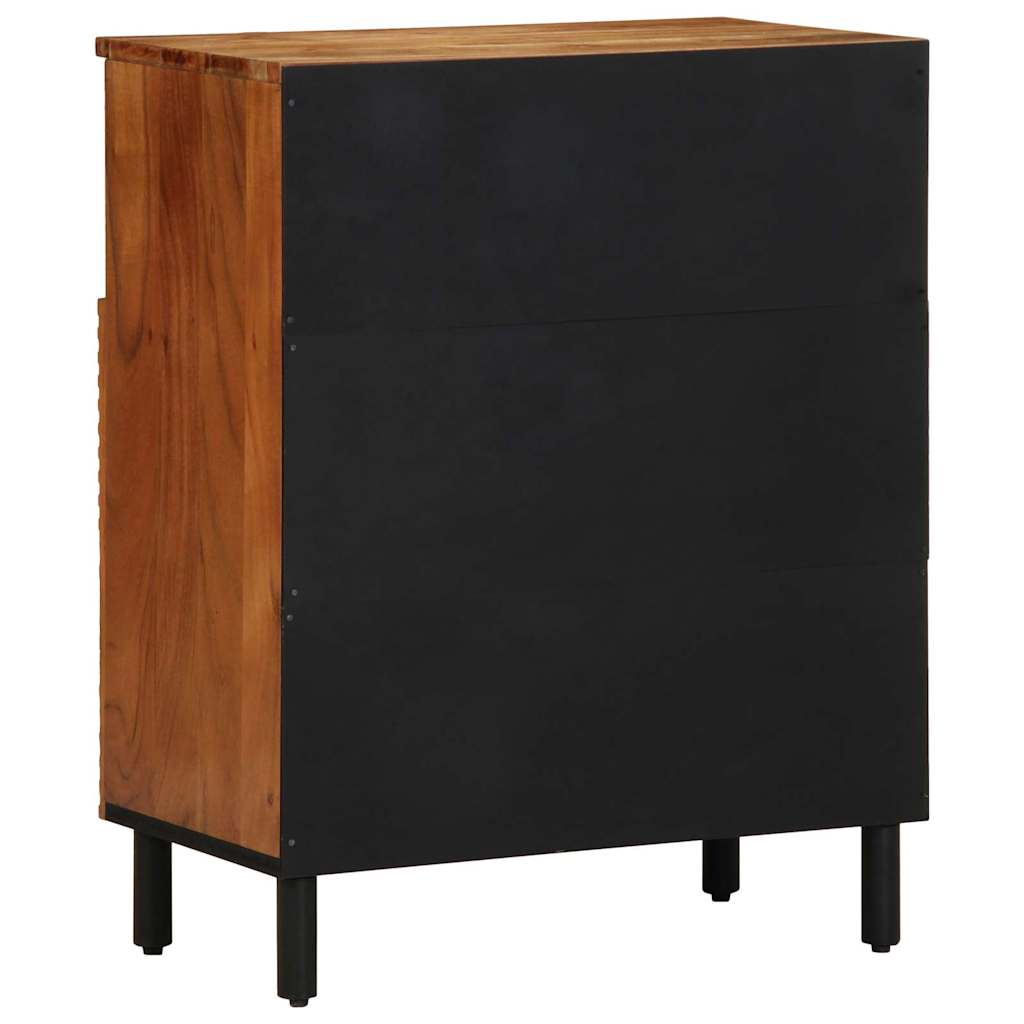 Sideboard with Shelf Brown 60 x 33 x 75 cm Solid Mango Wood