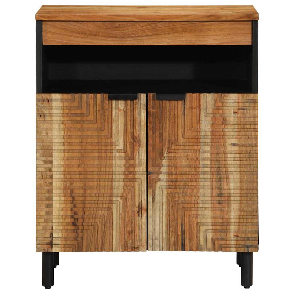 Sideboard with Shelf Brown 60 x 33 x 75 cm Solid Mango Wood