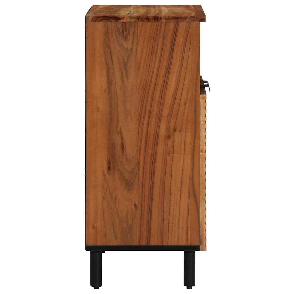Sideboard with Shelf Brown 60 x 33 x 75 cm Solid Mango Wood
