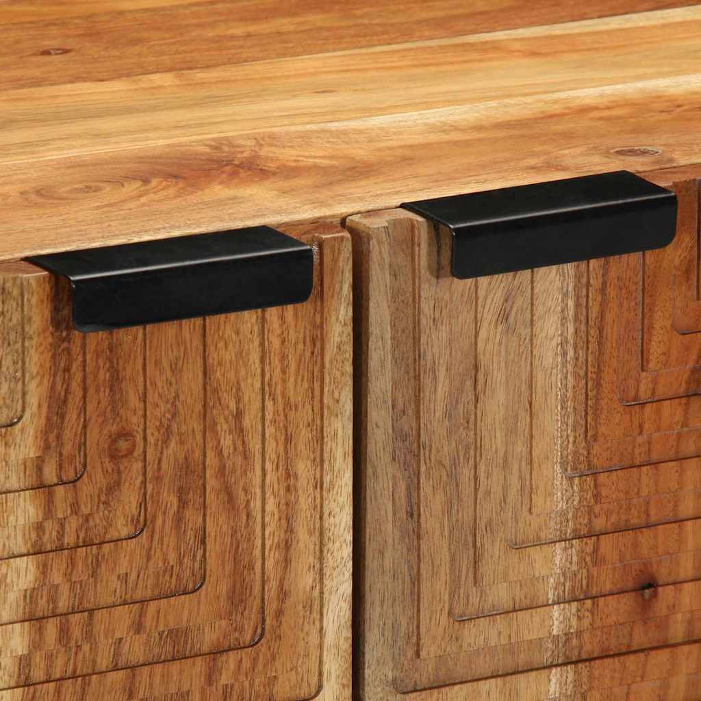 Sideboard with Shelf Brown 60 x 33 x 75 cm Solid Mango Wood