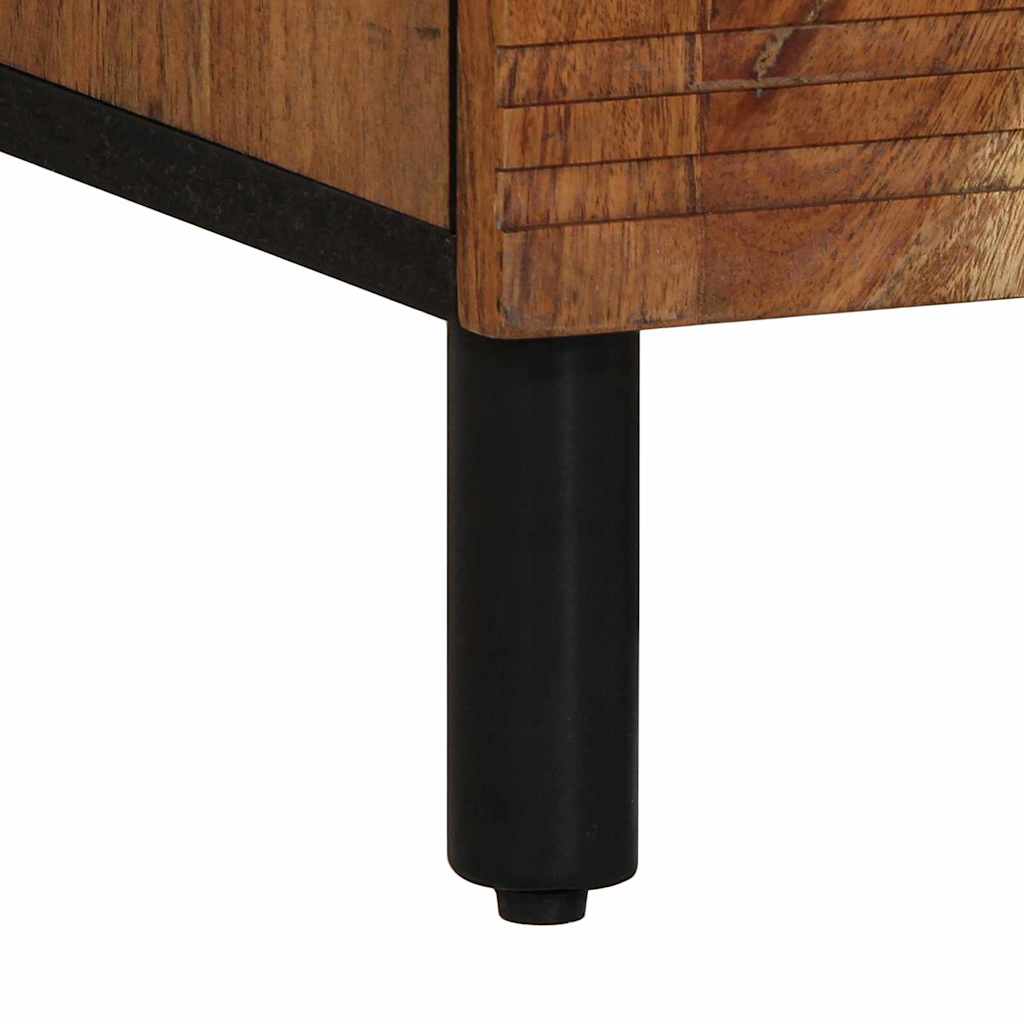 Sideboard with Shelf Brown 60 x 33 x 75 cm Solid Mango Wood