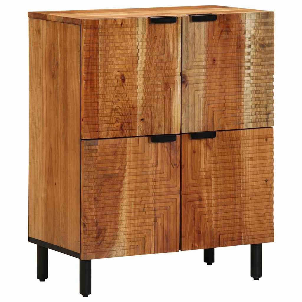 Sideboard with Shelf Brown 60 x 33 x 75 cm Solid Mango Wood