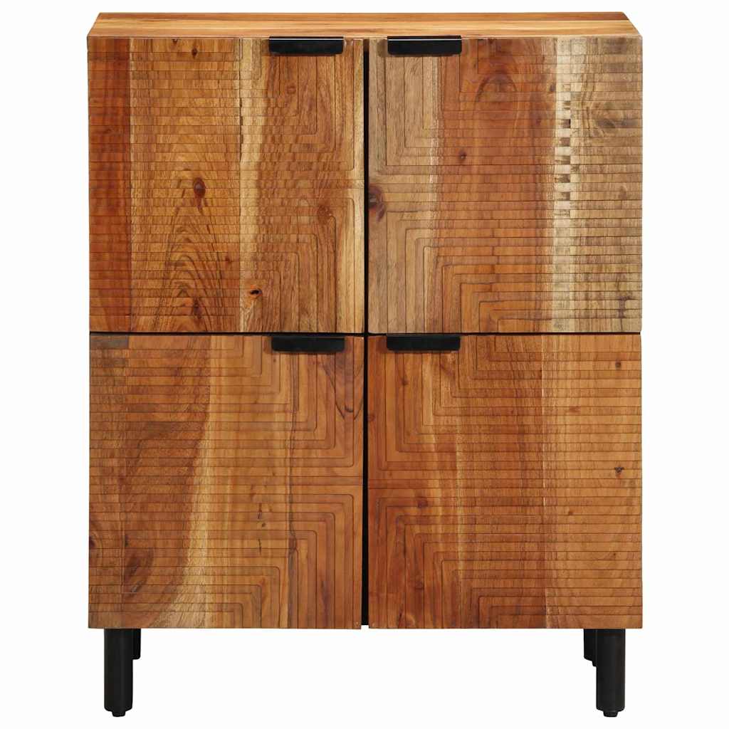 Sideboard with Shelf Brown 60 x 33 x 75 cm Solid Mango Wood