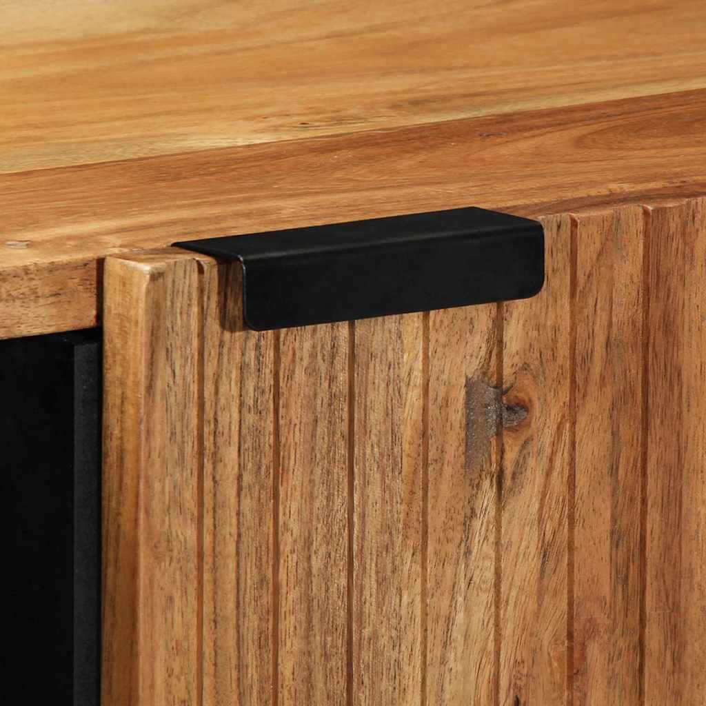 Sideboard with Shelf Brown 90 x 33 x 75 cm Solid Mango Wood