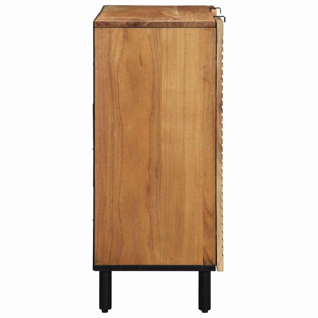 Sideboard with Shelf Brown 90 x 33 x 75 cm Solid Mango Wood