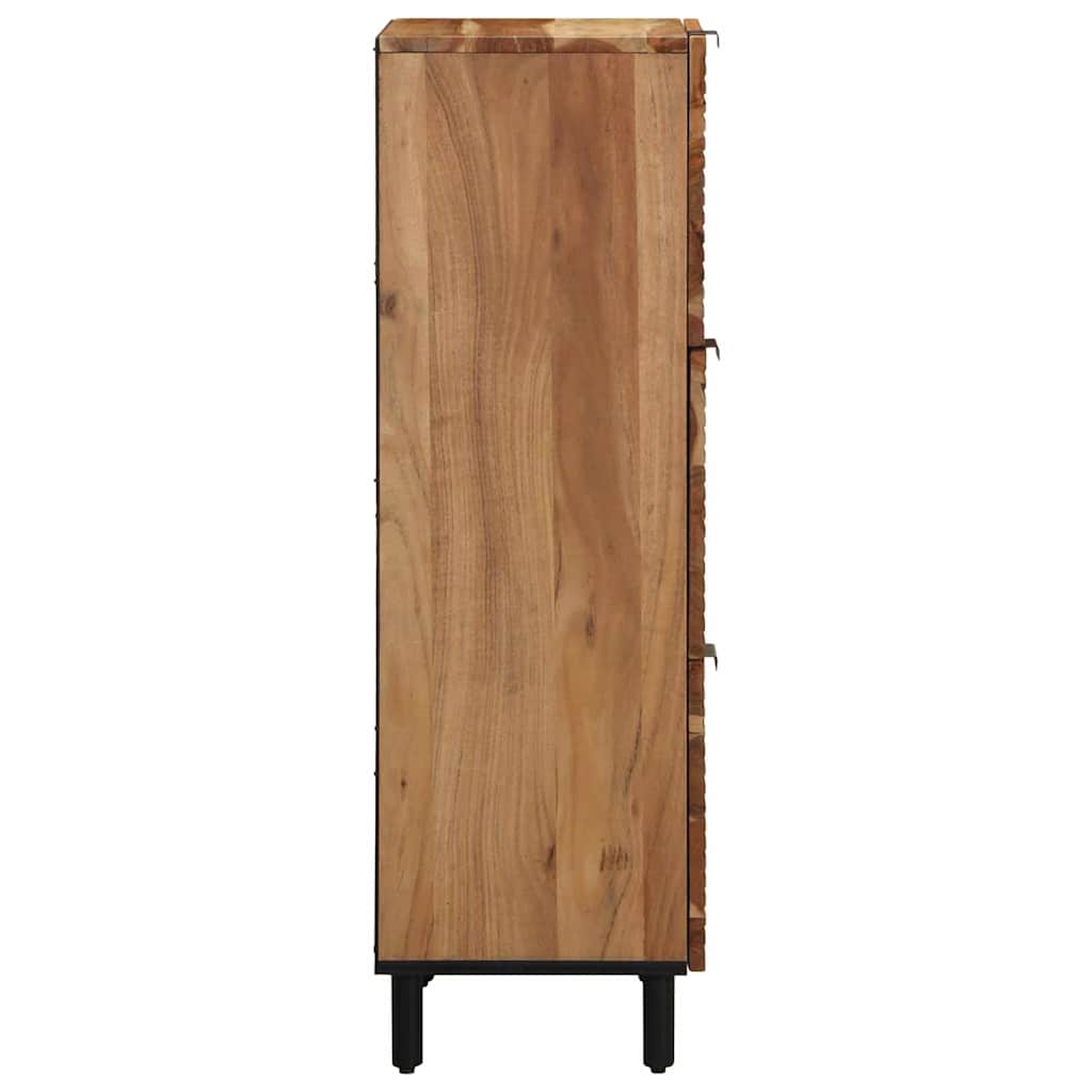 Highboard with Shelf Brown 40 x 33 x 110 cm Solid Mango Wood