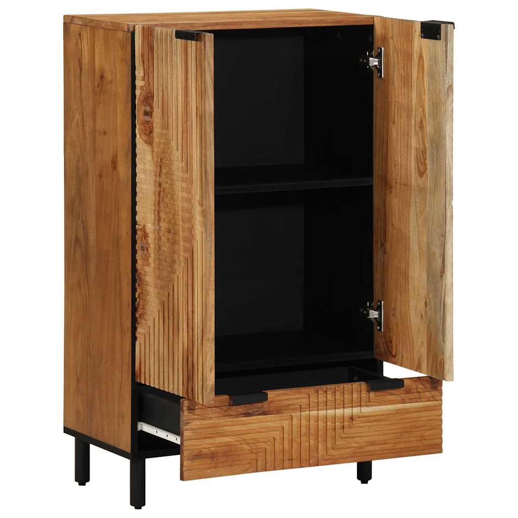 Highboard with Drawer Brown 60 x 33 x 100 cm Solid Mango Wood