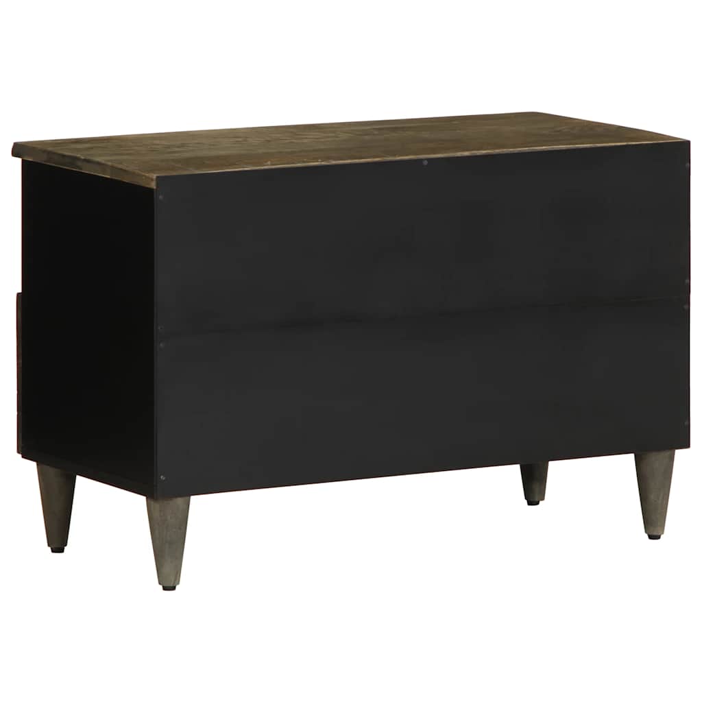 TV Cabinet Light Grey 70x33.5x46 cm Solid Wood Mango