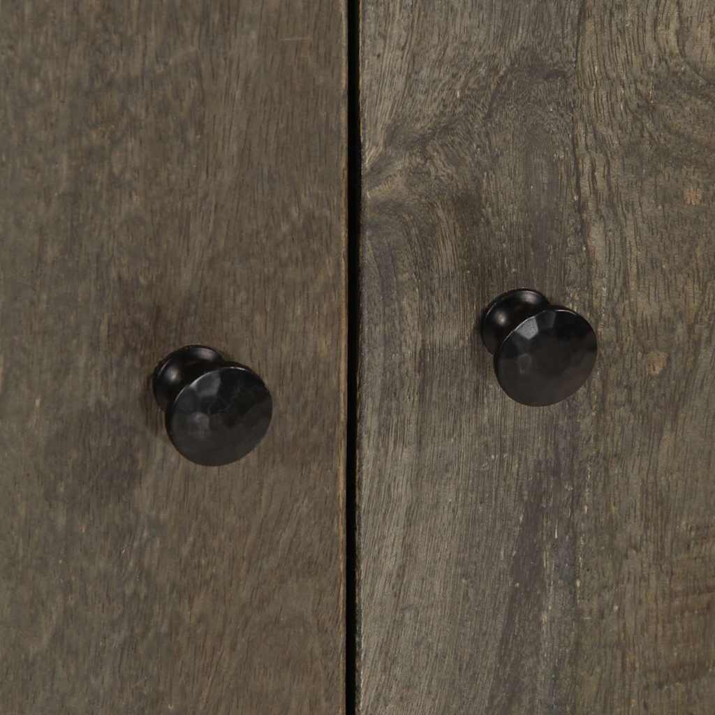Sideboard Light Grey 60x33.5x75 cm Solid Wood Mango