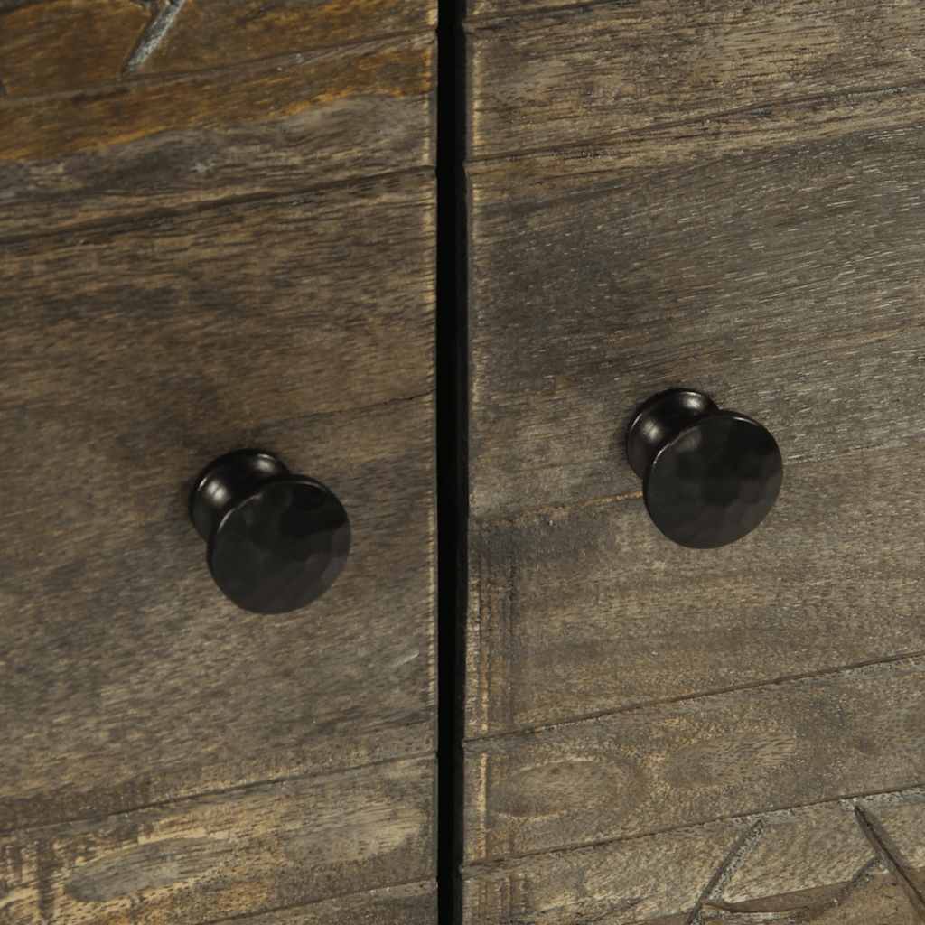 Coffee Table Light Grey 80x50x40 cm Solid Wood Mango