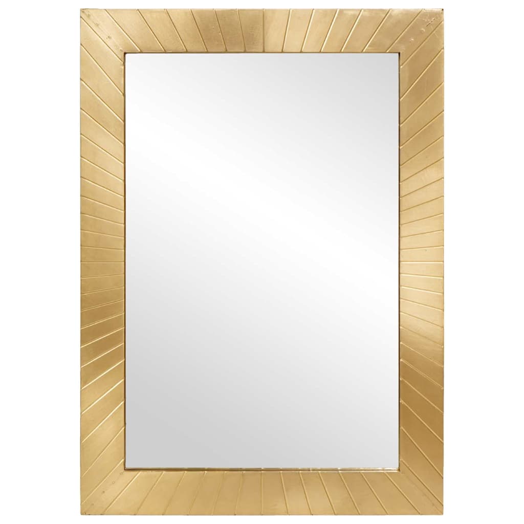 Bathroom Mirror Wall-mounted with Mirror Gold 50 x 2.5 x 70 cm