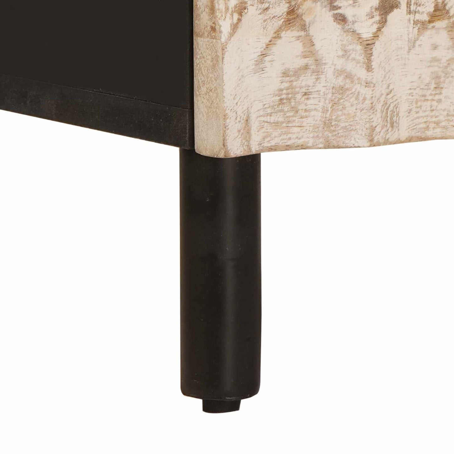 Bedside Cabinet 2 pcs White 40 x 33 x 46 cm Solid Mango Wood