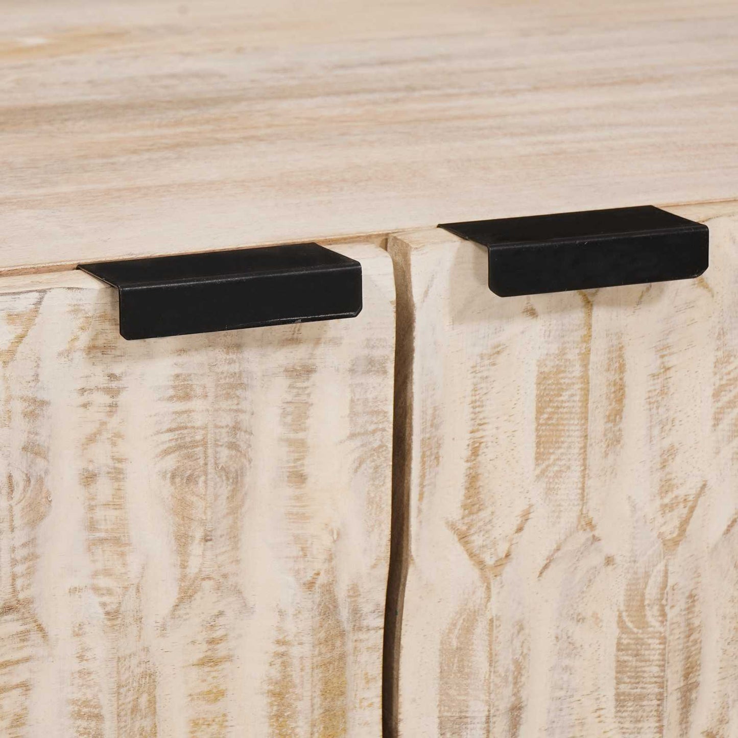 Coffee Table White 80 x 50 x 40 cm Solid Mango Wood