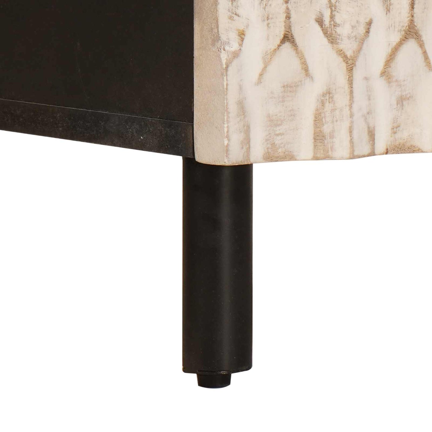 Bedside Cabinet 2 pcs White 40 x 33 x 46 cm Solid Mango Wood