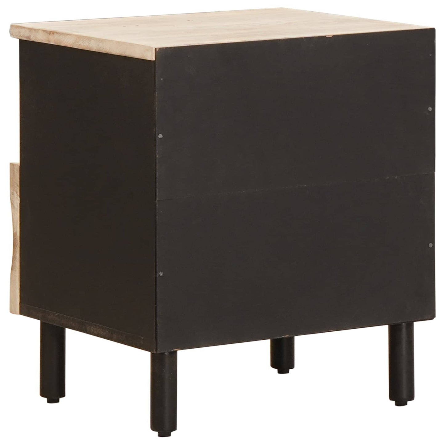 Bedside Cabinet 2 pcs White 40 x 33 x 46 cm Solid Mango Wood