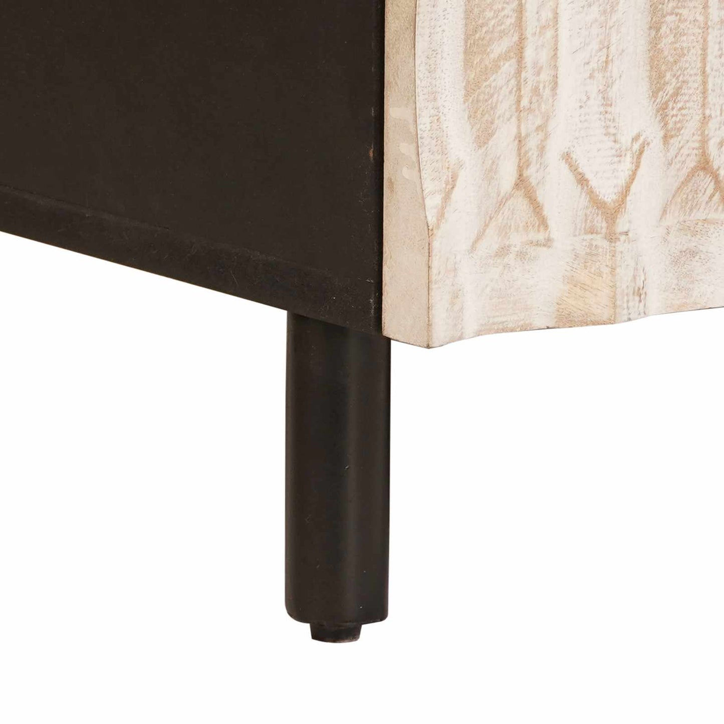 Coffee Table with Drawer White 80 x 54 x 40 cm Solid Mango Wood