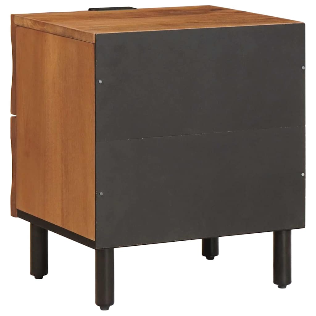 Bedside Cabinet Brown 40 x 33 x 46 cm Solid Mango Wood